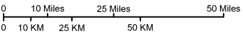 Nebraska map scale of miles